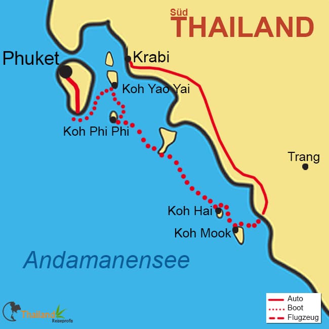 Ihre Inselreise durch die Trauminseln von Phuket